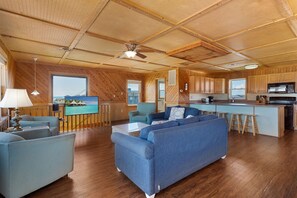 Living area with ocean views