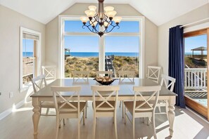 Eat together and watch for dolphins and whales in the luxurious Dining Area where you'll find lavish floor-to-ceiling windows and plenty of seating with two large Dining Tables.