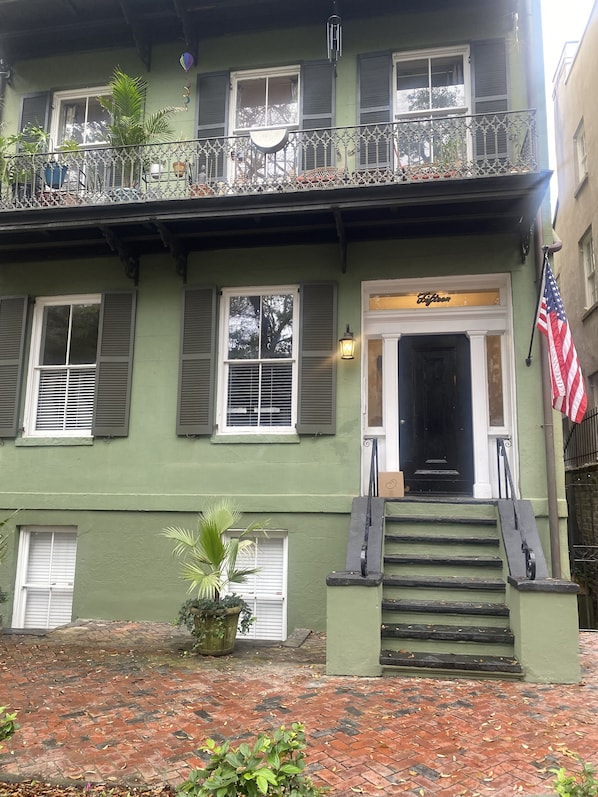 front of building