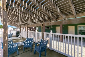 Community Covered Pool Deck Seating