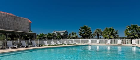 Swimming in the pool is one of the best parts of a vacation so head over to the community pool and have some family fun!