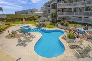 Blue Ocean, Blue Pool, Blue Sky; Oh My! - Having the blues isn't a problem at Mustang Island Beach Club. It means you're enjoying a beach vacation!