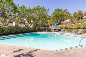 One of six outdoor heated pools.