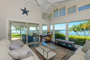 Living room view of the Community Dock. 