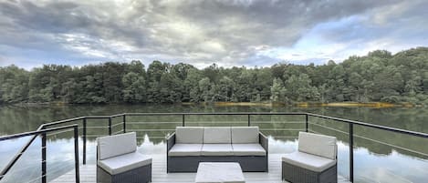 The dock is a perfect place to enjoy the lake and take in the view!