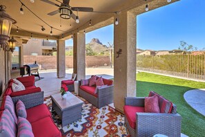 Patio | 2 Exterior Security Cameras | 2nd-Floor Bedrooms | Free WiFi