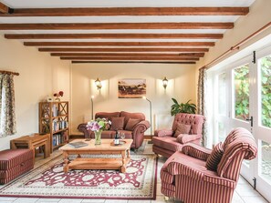 Living room | The Old Coach House - Hanley Farm, Hook-a-Gate, near Shrewsbury