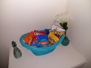 Complimentary snacks.
