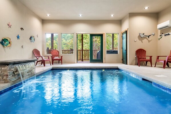 Our heated pool sits at 85 degrees year round.