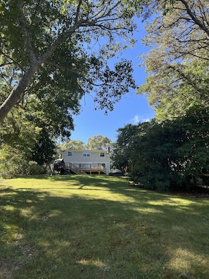 View of the house from the pond