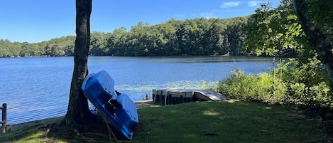 Access to pond with dock and paddle boat!