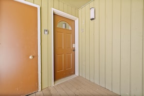 Main floor entrance and keyless entry 