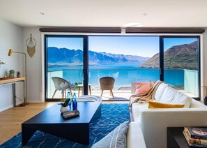 5A - Main Living Room - Views of the Remarkables Mountain Range and Lake Wakatipu.