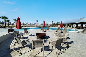 Community fire pit area