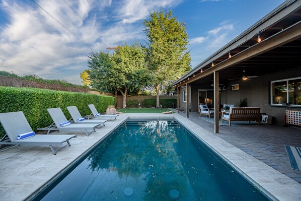 Salt Water Private Pool (Can be Heated for a Fee)