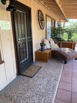 Entrance in to Pyramid Roost ~ This is a Suite attached to the main house