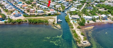 Second house to the ocean. Direct ocean access. Large Boat docking and fishing.