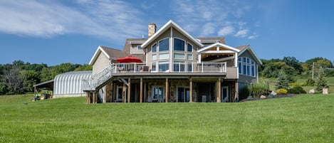 View of Enchanted Hill from the large yard