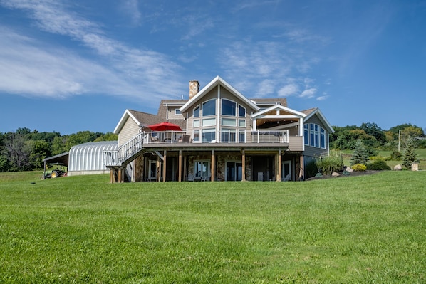 View of Enchanted Hill from the large yard