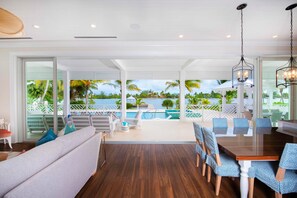 Great Room with access to patio balcony area.