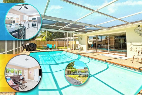 Sunshine, Beaches & Refreshing Pool/Screen Patio Largo Florida