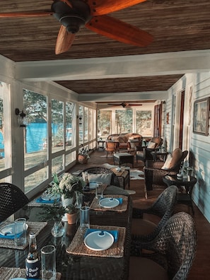 THE PLACE TO BE. 
The Porch @ Silver Lake Haus