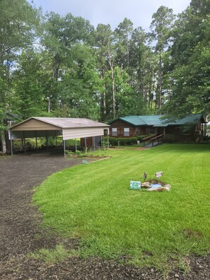 Carport with electricity 