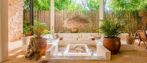 Enjoy a relaxing conversation at the lounge area