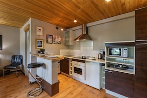 Kitchen and dining area