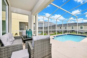 patio with furniture