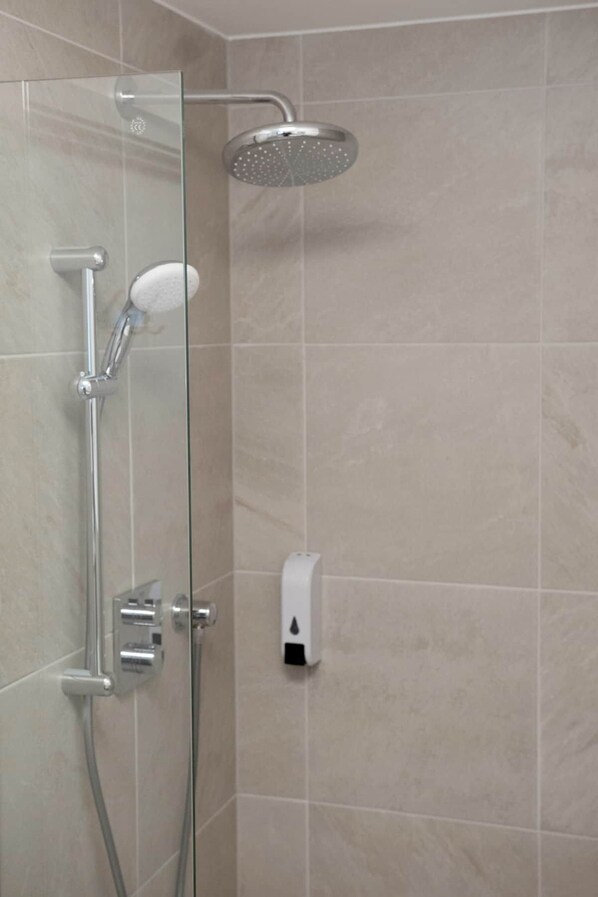 Flimewell park chalet shower