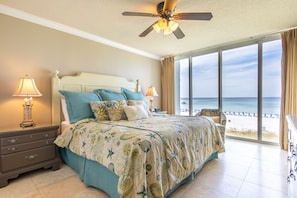 Gulf front master bedroom.