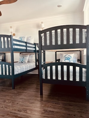 bunk room, 3 bunk beds total
