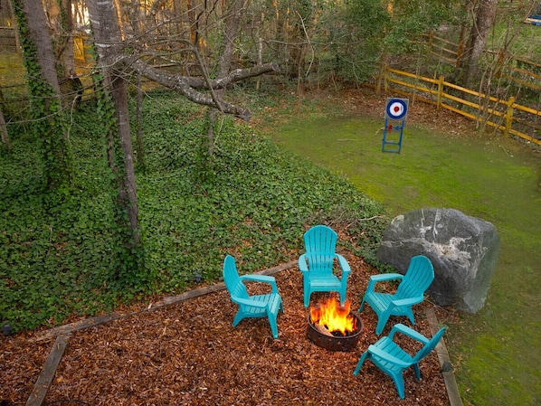 Backyard is Fully Fenced-In.