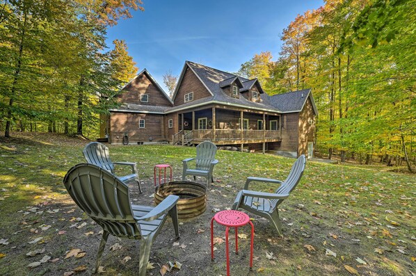 Gaylord Vacation Rental | 4BR | 3.5BA | Stairs Required | 3,200 Sq Ft