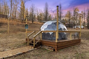 Glamping dome. 