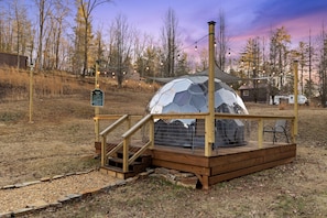 Glamping dome.