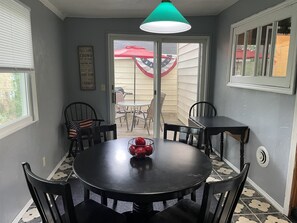 Dining room to back porch