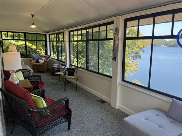 Relax in the sun room - what a view!