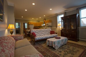 Creamery Apt 6 living / dining / kitchen area