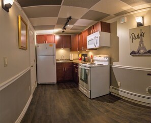 Creamery Apt 8 kitchen area