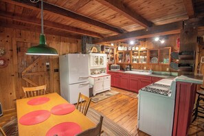 Fully stocked kitchen...