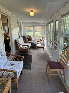 Sunroom, great for morning coffee!