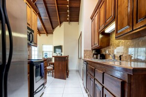 Kitchen facing towards dining area