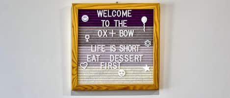 Welcome To The Ox + Bow