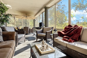 Massive screened-in porch