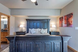 Main bedroom suite with King Adjustable Bed