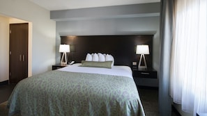 Get a peaceful night sleep in our cozy bedroom.
