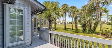 Deck overlooking Sawgrass Country Club