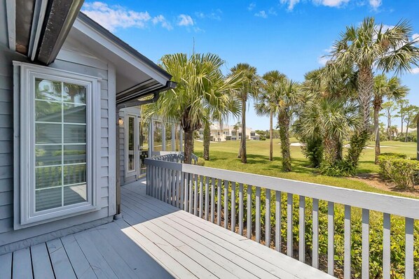 Deck overlooking Sawgrass Country Club